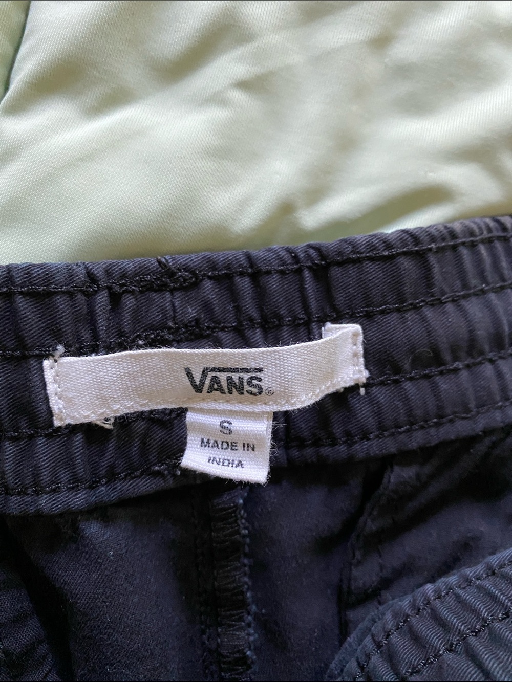 Vans Women's Blue Drawstring Shorts - Picture 2 of 3